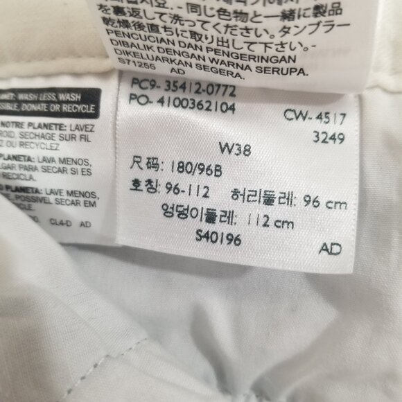 Dockers Mens 38 Blue White  Plaid Checker Zip Up Shorts 19" Pockets Belt Loops - Picture 2 of 14